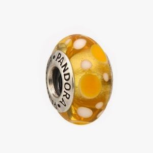 Pandora Yellow Bubbles Murano Bead *Retired*